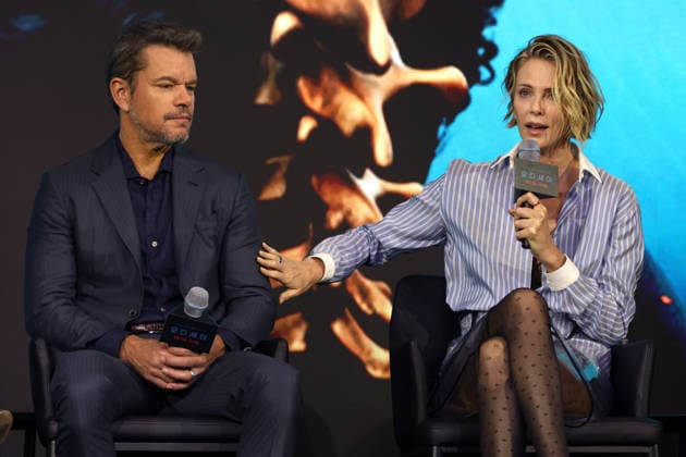 Nolan, Damon, Theron, Thomas attend press conference for The Odyssey in Seoul (L-R) Actor Matt Damon and actress Charlize Theron speak during a press conference for the film The Odyssey in Seoul, South Korea, on August 03, 2026. The epic fantasy, based on Homer s ancient Greek poem, follows the hero Odysseus on his perilous journey home after the Trojan War. Seoul South Korea  Copyright: xMatrixxImages JungxUi-Chelx