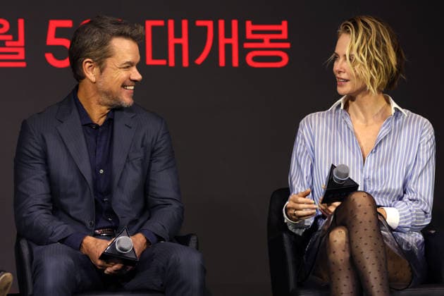 Nolan, Damon, Theron, Thomas attend press conference for The Odyssey in Seoul (L-R) Actor Matt Damon and actress Charlize Theron speak during a press conference for the film The Odyssey in Seoul, South Korea, on August 03, 2026. The epic fantasy, based on Homer s ancient Greek poem, follows the hero Odysseus on his perilous journey home after the Trojan War. Seoul South Korea  Copyright: xMatrixxImages JungxUi-Chelx