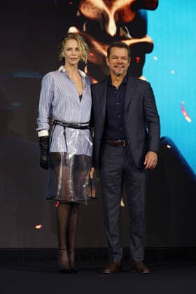 Nolan, Damon, Theron, Thomas attend press conference for The Odyssey in Seoul Actors Charlize Theron (L) and Matt Damon pose for photos during a press conference for the film The Odyssey in Seoul, South Korea, on August 03, 2026. The epic fantasy, based on Homer s ancient Greek poem, follows the hero Odysseus on his perilous journey home after the Trojan War. Seoul South Korea  Copyright: xMatrixxImages JungxUi-Chelx