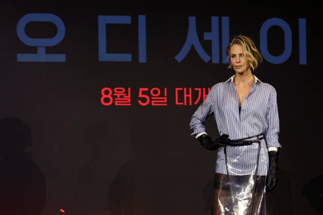 Nolan, Damon, Theron, Thomas attend press conference for The Odyssey in Seoul South African actress Charlize Theron poses for photos during a press conference for the film The Odyssey in Seoul, South Korea, on August 03, 2026. The epic fantasy, based on Homer s ancient Greek poem, follows the hero Odysseus on his perilous journey home after the Trojan War. Seoul South Korea  Copyright: xMatrixxImages JungxUi-Chelx