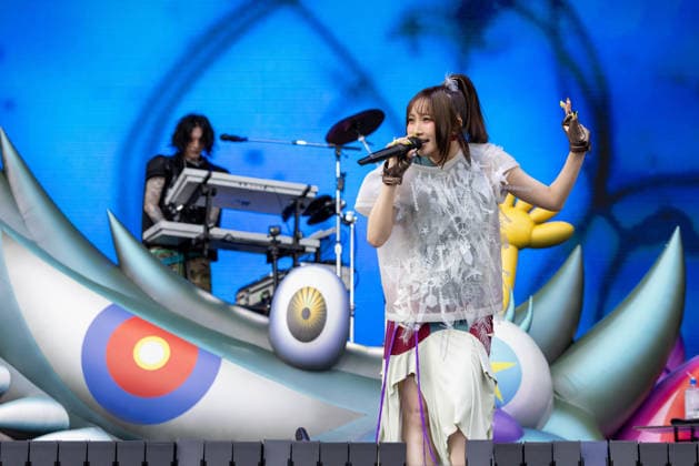 August 2, 2026, Chicago, Illinois, USA: AYASE and IKURA of Japanese musical duo Yoasobi during the Lollapalooza Music Festival at Grant Park in Chicago, Illinois Chicago USA  - ZUMAs135 20260802_zap_s135_179 Copyright: xDanielxDeSloverx