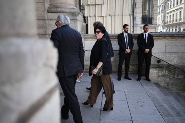 French Singer and pianist Marie-Paule Belle Funeral - Paris Liane Foly arriving at the funeral ceremony for French singer and pianist Marie-Paule Belle at Saint Roch church in Paris, France on August 3, 2026. She died from breast cancer at age 80 on July 25, 2026, in Neuilly-sur-Seine. She was best known for her 1976 hit song La Parisienne ». Photo by Raphael Lafargue ABACAPRESS.COM Paris Ile-de-France France  Copyright: xLafarguexRaphael ABACAx