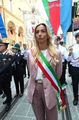 August 2, 2026, Bologna, Italia, Italy: Genoa Mayor Silvia Salis during the demonstration marking the 46th anniversary of the Bologna massacre, Bologna, 02 08 2026 Bologna Italy  - ZUMAa289 20260802_zia_a289_082 Copyright: xAleandroxBiagiantix xAgfx