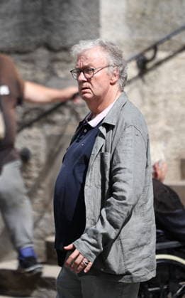 French Singer and Pianist Marie-Paule Belle Funeral - Paris Dominique Besnehard after the funeral ceremony for French singer and pianist Marie-Paule Belle at Saint Roch church in Paris, France on August 3, 2026. She died from breast cancer at age 80 on July 25, 2026, in Neuilly-sur-Seine. She was best known for her 1976 hit song La Parisienne ». Photo by Raphael Lafargue ABACAPRESS.COM Paris Ile-de-France France  Copyright: xLafarguexRaphael ABACAx