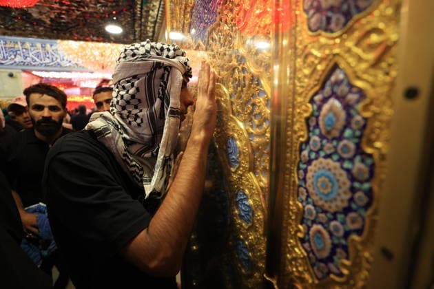 Arbaeen commemorations held in Iraq KARBALA, IRAQ - AUGUST 3: Thousands of pilgrims attend the Arbaeen commemorations marking the 40th day after the martyrdom of Imam Hussein, the grandson of the Prophet Muhammad, and his 72 companions, visited the Imam Hussein Shrine visiting in Karbala, Iraq, on August 3, 2026. Murtadha Al-Sudani Anadolu Karbala Iraq. Editorial use only. Please get in touch for any other usage.  Copyright: x2026xAnadoluxMurtadhaxAl-Sudanix