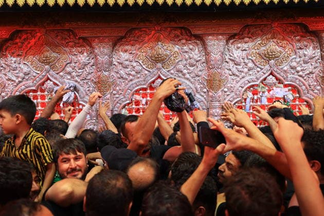 Arbaeen commemorations held in Iraq KARBALA, IRAQ - AUGUST 3: Thousands of pilgrims attend the Arbaeen commemorations marking the 40th day after the martyrdom of Imam Hussein, the grandson of the Prophet Muhammad, and his 72 companions, visited the Imam Hussein Shrine visiting in Karbala, Iraq, on August 3, 2026. Murtadha Al-Sudani Anadolu Karbala Iraq. Editorial use only. Please get in touch for any other usage.  Copyright: x2026xAnadoluxMurtadhaxAl-Sudanix