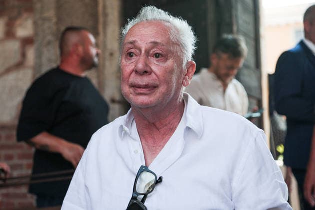 IPA87213268 - Milan: Don Mazzi™s Funeral at the Basilica of Sant™Ambrogio. Pictured: Lele Mora  Copyright: xFrancescoxEnriquezx xPoolxEnriquezxPiaggesix 87213268