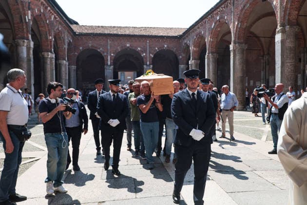 IPA87213517 - Milan: Don Mazzi™s Funeral at the Basilica of Sant™Ambrogio  Copyright: xFrancescoxEnriquezx xPoolxEnriquezxPiaggesix 87213517