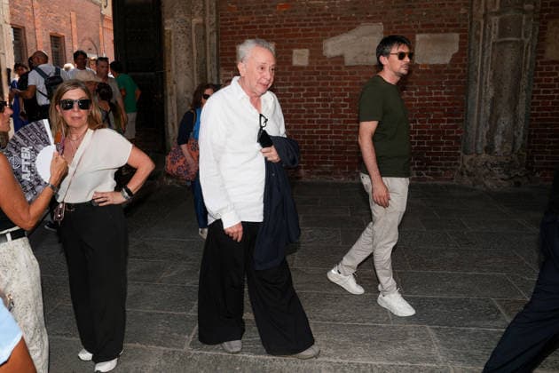IPA87213923 - Milan: Don Mazzi™s Funeral at the Basilica of Sant™Ambrogio Pictured: Lele Mora  Copyright: xDuilioxPiaggesix xPoolxEnriquezxPiaggesix 87213923