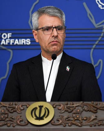(260803) -- TEHRAN, Aug. 3, 2026 -- Iranian Foreign Ministry spokesman Esmaeil Baghaei attends a weekly press conference in Tehran, Iran, on Aug. 3, 2026. Baghaei said Monday negotiations between Iran and Oman are focused on reaching an agreement on designating a temporary route to ensure safe shipping in the Strait of Hormuz. He also said at the press conference the country will take every necessary action to hold Ukraine to account for its recent attack on an Iranian vessel. Shadati) IRAN-TEHRAN-FOREIGN MINISTRY-PRESS CONFERENCE ShaxDati 
