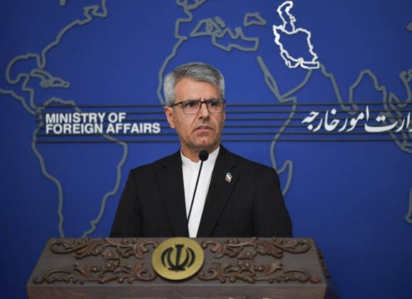 (260803) -- TEHRAN, Aug. 3, 2026 -- Iranian Foreign Ministry spokesman Esmaeil Baghaei speaks at a weekly press conference in Tehran, Iran, on Aug. 3, 2026. Baghaei said Monday negotiations between Iran and Oman are focused on reaching an agreement on designating a temporary route to ensure safe shipping in the Strait of Hormuz. He also said at the press conference the country will take every necessary action to hold Ukraine to account for its recent attack on an Iranian vessel. Shadati) IRAN-TEHRAN-FOREIGN MINISTRY-PRESS CONFERENCE ShaxDati 