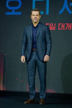 The Odyssey film press conference SEOUL, SOUTH KOREA, AUGUST 03: American actor Matt Damon poses for photographs during The Odyssey film press conference at Four Seasons Hotel Seoul in Seoul, South Korea, on August 3, 2026. Seoul Four Seasons Hotel Seoul South Korea 8281_287407 Copyright: xStevexChoxKyewoongx