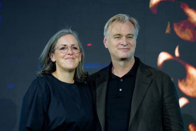 The Odyssey film press conference SEOUL, SOUTH KOREA, AUGUST 03: producer Emma Thomas, director Christopher Nolan pose for photographs during The Odyssey film press conference at Four Seasons Hotel Seoul in Seoul, South Korea, on August 3, 2026. Seoul Four Seasons Hotel Seoul South Korea 8281_287414 Copyright: xStevexChoxKyewoongx
