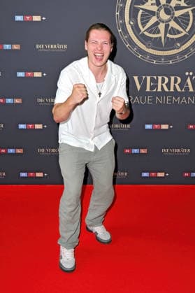 Die Verräter . Gabriel Kelly anläßlich der Kino-Preview Die Verräter Staffel 4, Folge 1 am 03.08.2026 im Cinenova Köln. 20260803MWI139268 *** The Traitors with Gabriel Kelly at the movie preview for The Traitors Season 4, Episode 1 on August 3, 2026, at Cinenova Cologne 20260803MWI139268