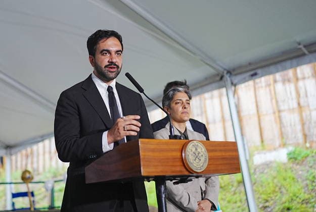 Mayor Mamdani breaks ground on an affordable housing project in the Bronx NEW YORK, UNITED STATES - AUGUST 3: New York City Mayor Zohran Kwame Mamdani, joined by representatives from The Doe Fund and local community leaders, breaks ground on the Casanova Residence in the Bronx borough of New York City on Monday, Aug. 3, 2026. The new development will provide supportive and affordable housing for local residents. Selcuk Acar Anadolu New York United States. Editorial use only. Please get in touch for any other usage.  Copyright: x2026xAnadoluxSelcukxAcarx
