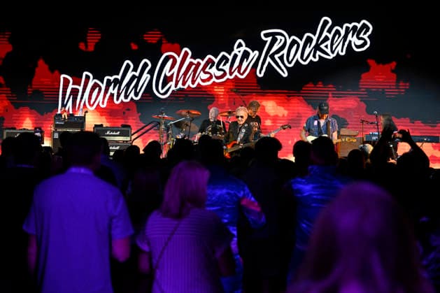 July 31, 2026 - Orlando, Florida, U.S. - Singer and bassist Nick St. Nicholas of the World Classic Rockers performs in Orlando, Florida on July 31,2026. The band is made up of musician that played with legendary rock bands such as Steppenwolf, Journey, Lynyrd Skynyrd and Santana. Orlando USA - ZUMAbk3_ 20260803_zaf_bk3_052 Copyright: xDavidxBeckerx