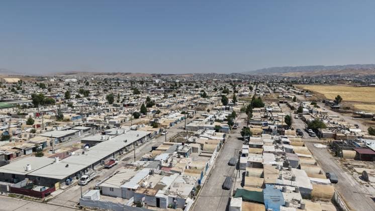 Displaced Yazidis unable to return home 12 years after Daesh occupation DUHOK, SYRIA - AUGUST 3: Yazidis spend time in camps as they live in the camps more than a decade after fleeing the occupation of Iraq s Sinjar by the terrorist group Daesh (ISIS) in Duhok, Syria on August 3, 2026. Thousands of Yazidis remain unable to return to their homes, including Sharya in Duhok and Hasan Sham between Erbil and Duhok, relying on support from local and international humanitarian organizations. Rawan Subhi Obaiullah Anadolu Duhok Iraq. Editorial use only. Please get in touch for any other usage.  Copyright: x2026xAnadoluxRawanxSubhixObaiullahx