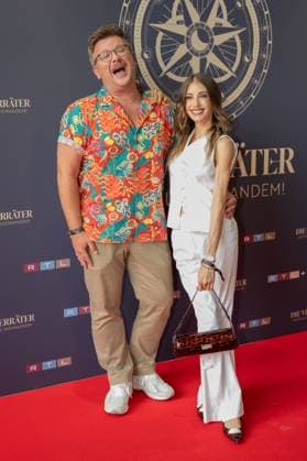 Premiere von Die Verraeter Vertraue niemandem. Philipp Fleiter und Cathy Hummels bei der Premiere der RTL Show Die Verraeter Vertraue niemandem am 02.08.2026 im Cinenova Kino in Koeln Ehrenfeld. Koeln CINENOVA Nordrhein-Westfalen *** Premiere of *Die Verraeter: Trust No One*: Philipp Fleiter and Cathy Hummels at the premiere of the RTL show *Die Verraeter: Trust No One* on August 2, 2026, at the Cinenova Cinema in Cologne-Ehrenfeld, Cologne, CINENOVA, North Rhine-Westphalia