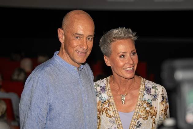 Premiere von Die Verraeter Vertraue niemandem. Sonja Zietlow und ihr Ehemann Oliver Haas bei der Premiere der RTL Show Die Verraeter Vertraue niemandem am 02.08.2026 im Cinenova Kino in Koeln Ehrenfeld. Koeln CINENOVA Nordrhein-Westfalen *** Premiere of *Die Verraeter: Trust No One* Sonja Zietlow and her husband Oliver Haas at the premiere of the RTL show *Die Verraeter: Trust No One* on August 2, 2026, at the Cinenova Cinema in Cologne-Ehrenfeld, Cologne, CINENOVA, North Rhine-Westphalia