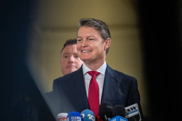 GOVERNMENT SWEARING IN DOORSTOP, Victorian Premier Ben Carroll speaks during a Doorstop following the swearing-in of Ministers in the Ben Carroll Government at Government House in Melbourne, Tuesday, August 4, 2026. ( NO ARCHIVING MELBOURNE VICTORIA AUSTRALIA  Copyright: xJAYxKOGLERx 20260804198992192501