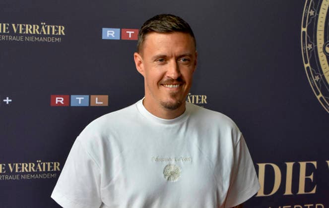 ABB VERRAETTER- Max Kruse ex Fussball Profi auf dem roten Teppich Teilnehmer bei den neuen folgen der RTL Sendung TV Serie Die Verraeter - Vertraue Niemandem Staffel 4 im Cinonova Kino am 03.08.2026 in Koeln Ehrenfeld NRW Deutschland *** ABB VERRAETTER: Max Kruse, former professional soccer player, on the red carpet as a participant in the new episodes of the RTL TV series *Die Verraeter: Trust No One*, Season 4, at the Cinonova Cinema on August 3, 2026, in Cologne-Ehrenfeld, North Rhine-Westphalia, Germany