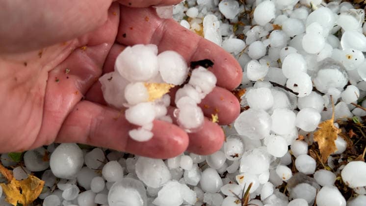 Eine heftige Unwetterfront beendete den extrem heißen Sommertag in Westdeutschland. Aus Frankreich und Luxenburg zogen am Abend schwere Unwetter auf und sorgten für zahlreiche Feuerwehreinsätze. In Heimbach (Landkreis Birkenfeld) im Hunsrück ging gegen 20 Uhr ein schweres Hagelunwetter nieder. Kurz zuvor erwischte es bereits das Dorf Schwarzenbach. Hagelmassen und Hagelkörner um 4 cm verwandelten die Ortschaften in eine Winterlandschaft. Auf den Straßen benötigte man Winterreifen, Straßen waren mit Hagel bedeckt. Anwohner und Feuerwehr sind mit Schneeschiebern und Schaufeln im Einsatz. Einfahrten und Straßen wurden bis zu 40 cm mit Hagel bedeckt. Das Unwetter kam plötzlich und unerwartet. Es folgte ein Temperatursturz von 36 ¡C auf 19 ¡C. A