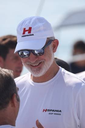King Felipe arrives at the marina in Palma de Mallorca to participate in the Copa del Rey Mapfre. King Felipe VI boarding the Hispania alongside the rest of the crew on August 4, 2026, in Palma de Mallorca, Spain KING REGATTAS MARINA SAILING CUP Raú Palma de Mallorca Palma de Mallorca, Spain  Copyright: xRaulxTerrelx 7701145