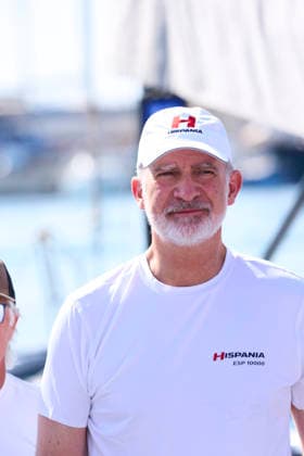 August 4, 2026, Bahia De Palma, Balearic Islands, Spain: King Felipe VI of Spain competes on board of Ã¢â‚¬ËœHispaniaÃ¢â‚¬â ¢ during 44th Copa del Rey MAPFRE Sailing Cup, day 1 at Real Club Nautico de Palma on August 4, 2026 in Bahia de Palma, Spain .The Spanish Navy sailing yacht Ã¢â‚¬ËœHispaniaÃ¢â‚¬â ¢ races in the 44th Copa del Rey MAPFRE Sailing Cup, replacing the Aifos, the yacht King Felipe VI has raced for nearly 20 years Bahia De Palma Spain  - ZUMAg15_ 20260804_zaf_g15_048 Copyright: xJackxAbuinx