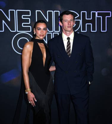 August 3, 2026, New York, Ny, United States: Dua Lipa and Callum Turner attend the New York Premiere of One Night Only . Held at SVA Theatre in New York. Zuma Press August 3, 2026. New York United States - ZUMAp281 20260803_zea_p281_049 Copyright: xPhotoxImagexPressx