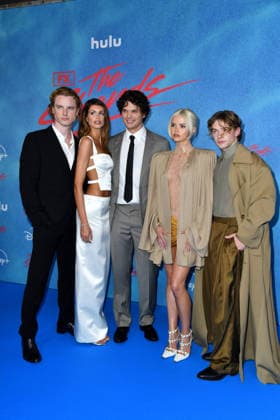 Graham Campbell, Kaia Gerber (Tochter von Cindy Crawford), Homer Gere, Hayes Warner und Igby Rigney beim Photocall The Shards, der neuen Disney+ Serie in Berlin am 03.08.2026 *** Graham Campbell, Kaia Gerber (Cindy Crawford s daughter), Homer Gere, Hayes Warner, and Igby Rigney at the photocall for *The Shards*, the new Disney series, in Berlin on August 3, 2026
