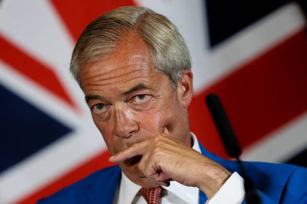 Reform UK launches Operation Fortress in London, UK - 03 Aug 2026 Reform UK leader Nigel Farage during the launch of Operation Fortress at the party s press conference. London United Kingdom Copyright: xDinendraxHariax xSOPAxImagesx S0308_Reform_UK_DHARIA_187