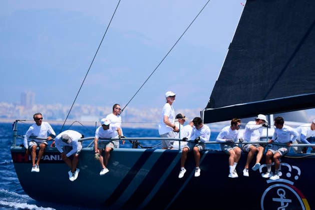 August 4, 2026, Bahia De Palma, Balearic Islands, Spain: King Felipe VI of Spain competes on board of Ã¢â‚¬ËœHispaniaÃ¢â‚¬â ¢ during 44th Copa del Rey MAPFRE Sailing Cup, day 1 at Real Club Nautico de Palma on August 4, 2026 in Bahia de Palma, Spain .The Spanish Navy sailing yacht Ã¢â‚¬ËœHispaniaÃ¢â‚¬â ¢ races in the 44th Copa del Rey MAPFRE Sailing Cup, replacing the Aifos, the yacht King Felipe VI has raced for nearly 20 years Bahia De Palma Spain  - ZUMAg15_ 20260804_zaf_g15_082 Copyright: xJackxAbuinx
