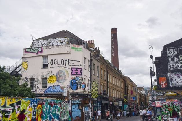 August 4, 2026, London, United Kingdom: General view of Brick Lane and the Truman Brewery chimney as the redevelopment of the former brewery is approved..The controversial plan for the new development includes a data centre, alongside offices, apartments and other spaces, and has been opposed by the Tower Hamlets council and local campaigners. London United Kingdom - ZUMAs197 20260804_aaa_s197_022 Copyright: xVukxValcicx