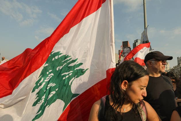August 4, 2026, Beirut, Beirut, Lebanon: Activist attend a ceremony to mark the six anniversary of the 2020 massive Beirut port blast that killed more than 200 people and injuring more than 6,500 others. Lebanese authorities have said the explosion was triggered by a fire in a warehouse where tones of ammonium nitrate fertilizer had been stored haphazardly for years, despite repeated warnings to senior officials. Beirut Lebanon - ZUMAn313 20260804_zip_n313_008 Copyright: xMarwanxNaamanix