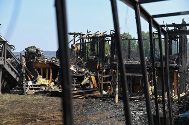 August 4, 2026, Spokane, Washington, USA: Following the devastating fire, home owners return to their neighborhood to rebuild. Over 780 homes have been lost in Spokane with the start of three wild fires. Spokane USA - ZUMAk176 20260804_zip_k176_004 Copyright: xMadeleinexKellyx