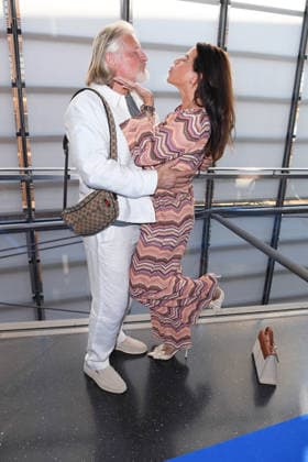 Frank Kessler mit Ehefrau Doreen Kessler bei der Premiere von SISTER ACT - DAS HIMMLISCHE MUSICAL im Bluemax Theater in Berlin am 04.08.2026 *** Frank Kessler with his wife, Doreen Kessler, at the premiere of SISTER ACT: THE HEAVENLY MUSICAL at the Bluemax Theater in Berlin on August 4, 2026