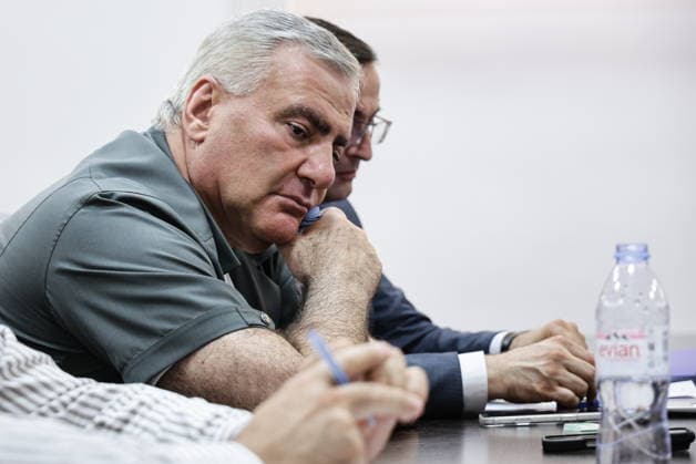 Armenien, Samwel Karapetjan in Jerewan vor Gericht ARMENIA, YEREVAN - AUGUST 4, 2026: Strong Armenia Party leader Samvel Karapetyan appears for a court hearing Yerevan Armenia  - ZUMAt113 20260804_zaa_t113_488 Copyright: xAlexanderxPatrinx