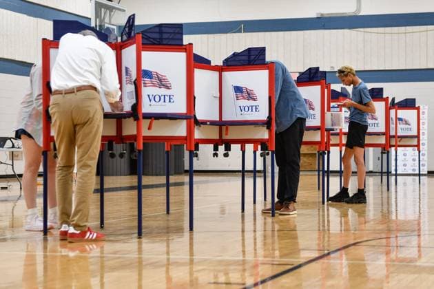 2026 Michigan primary election ROYAL OAK, MICHIGAN - AUGUST 4: Oakland County voters cast their ballots in the 2026 Michigan primary election at Royal Oak High School in Royal Oak, Michigan, United States on August 4, 2026. With 1.3 million residents in Oakland County, it becomes a crucial battleground for U.S. Senate candidates like Adbul El-Sayed and Haley Stevens. Adam J. Dewey Anadolu Michigan United States. Editorial use only. Please get in touch for any other usage.  Copyright: x2026xAnadoluxAdamxJ.xDeweyx