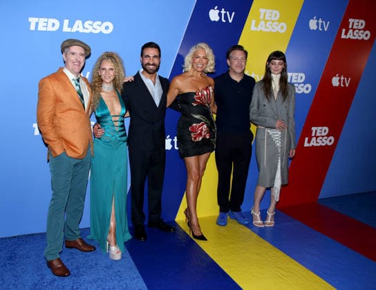 Apple s Ted Lasso Season 4 New York Premiere Brendan Hunt, Juno Temple, Brett Goldstein, Hannah Waddingham, Jason Sudeikis and Tanya Reynolds attending Apple s Ted Lasso Season 4 New York Premiere held at the BAM Harvey Theater on August 4, 2026 in Brooklyn, NY Brooklyn BAM Harvey Theater NY USA Copyright: xStevenxBergman AFF-USA.COMx