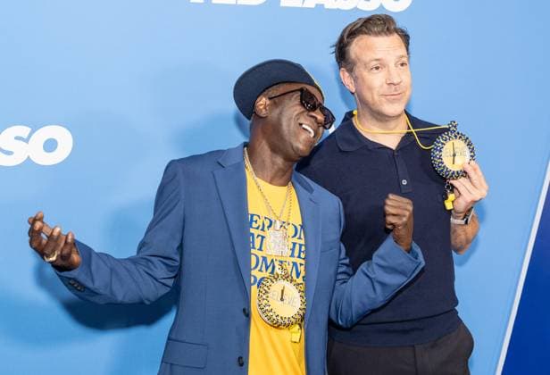 August 4, 2026, Bronx, New York, USA: Flavor Flav and Jason Sudeikis attend premiere of Apple TV Ted Lasso Season 4 at BAM Harvey Theater in New York, NY on August 4, 2026. Bronx USA - ZUMAr339 20260804_znp_r339_117 Copyright: xLevxRadinx