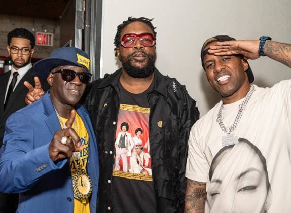 August 4, 2026, Bronx, New York, USA: Flavor Flav, Questlove and DJ Whoo Kid attend premiere of Apple TV Ted Lasso Season 4 at BAM Harvey Theater in New York, NY on August 4, 2026. Bronx USA - ZUMAr339 20260804_znp_r339_124 Copyright: xLevxRadinx