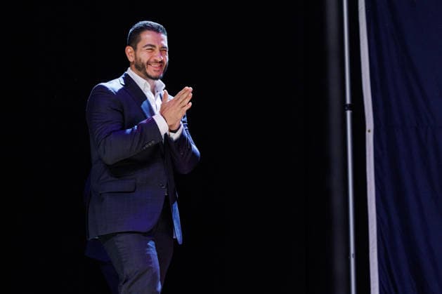 August 5, 2026, Detroit, Michigan, USA: Former Wayne County Health Director Abdul El-Sayed at an election night watch party in Detroit, Mich., on Aug. 4, 2026. The Democratic primary for U.S. Senate was too close to call at the time he spoke. Detroit USA - ZUMAr192 20260805_znp_r192_004 Copyright: xAndrewxRothx