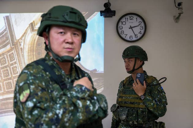 Taiwan kicks off Han-Kuang military exercises as tensions with China rise PENGHU COUNTY, TAIWAN - AUGUST 5: Taiwanese Army troops during an operation simulating a response to grey-zone attacks on key infrastructure by Chinese special agents, as part of the Han-Kuang military exercise, at a power station in Penghu County, Taiwan on August 5, 2026. The Han-Kuang exercises, which kicked off today, will last for 10-days with different unscripted drills simulating response to a possible invasion by China, amid Beijing s increasing military activities around the Taiwan Strait and the South China Sea. Daniel Ceng Anadolu Penghu County Taiwan. Editorial use only. Please get in touch for any other usage.  Copyright: x2026xAnadoluxDanielxCengx