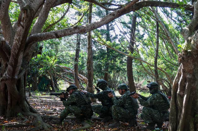 Taiwan kicks off Han-Kuang military exercises as tensions with China rise PENGHU COUNTY, TAIWAN - AUGUST 5: Taiwanese Army troops conduct an operation simulating a response to grey-zone attacks on key infrastructure by Chinese special agents, as part of the Han-Kuang military exercise, at a power station in Penghu County, Taiwan on August 5, 2026. The Han-Kuang exercises, which kicked off today, will last for 10-days with different unscripted drills simulating response to a possible invasion by China, amid Beijing s increasing military activities around the Taiwan Strait and the South China Sea. Daniel Ceng Anadolu Penghu County Taiwan. Editorial use only. Please get in touch for any other usage.  Copyright: x2026xAnadoluxDanielxCengx