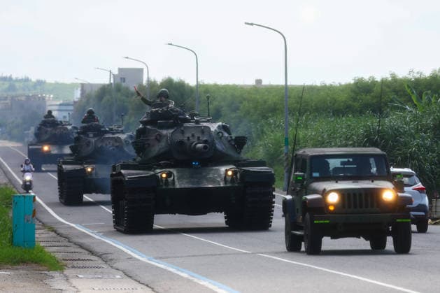 Taiwan kicks off Han-Kuang military exercises as tensions with China rise PENGHU COUNTY, TAIWAN - AUGUST 5: Taiwanese Army troops maneuver American-made M60A3 tanks as they conduct an operation simulating a response to attacks on key infrastructure by Chinese special agents, as part of the Han-Kuang military exercise, in Penghu County, Taiwan on August 5, 2026. The Han-Kuang exercises, which kicked off today, will last for 10-days with different unscripted drills simulating response to a possible invasion by China, amid Beijing s increasing military activities around the Taiwan Strait and the South China Sea. Daniel Ceng Anadolu Penghu County Taiwan. Editorial use only. Please get in touch for any other usage.  Copyright: x2026xAnadoluxDanielxCengx
