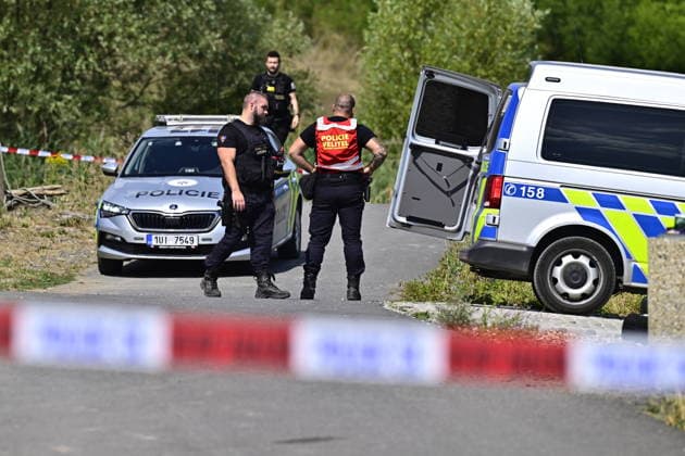 Lake Most, where police are searching for two men missing after a severe storm, on August 5, 2026, Most, Czech Republic. (CTKxPhoto OndrejxHajek) CTKPhotoP2026080503677  CTKPhotoP2026080503677