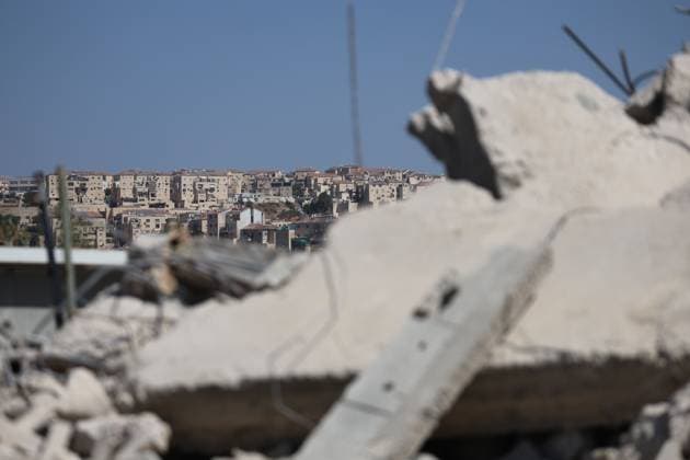 Israeli army demolishes homes and industrial facility near Bethlehem NAHALIN, WEST BANK AUGUST 5, 2026: Israeli army bulldozers demolish two residential homes and an industrial facility in the village of Nahalin, west of Bethlehem, in the occupied West Bank. Israeli authorities said the structures had been built without permits in Area C, a part of the West Bank that remains under full Israeli civil and military control under the Oslo Accords. NAHALIN Palestine, State of Copyright: x xMosabxshawerx xJNAxPressx