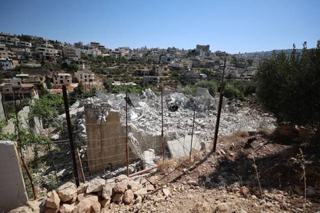 Israeli army demolishes homes and industrial facility near Bethlehem NAHALIN, WEST BANK AUGUST 5, 2026: Israeli army bulldozers demolish two residential homes and an industrial facility in the village of Nahalin, west of Bethlehem, in the occupied West Bank. Israeli authorities said the structures had been built without permits in Area C, a part of the West Bank that remains under full Israeli civil and military control under the Oslo Accords. NAHALIN Palestine, State of Copyright: x xMosabxshawerx xJNAxPressx
