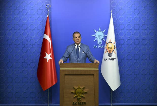 Justice and Development (AK) Party Spokesman Omer Celik ANKARA, TURKIYE - AUGUST 05: Justice and Development (AK) Party s Spokesman Omer Celik makes statements following the Central Decision and Executive Board (MKYK) meeting chaired by Turkish President and Leader of AK Party, Recep Tayyip Erdogan at the AK Party Headquarters in Ankara, Turkiye on August 05, 2026. Utku Ucrak Anadolu Ankara Turkey. Editorial use only. Please get in touch for any other usage.  Copyright: x2026xAnadoluxUtkuxUcrakx