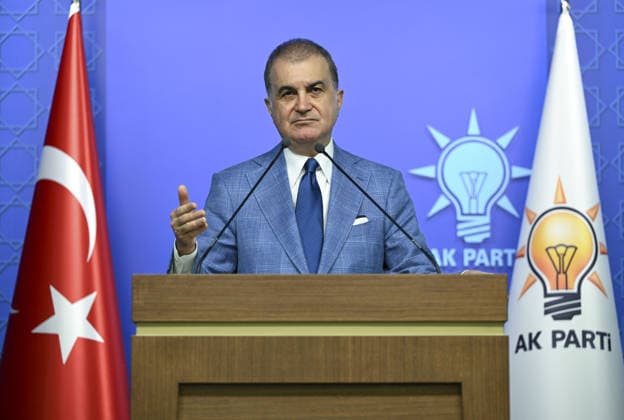 Justice and Development (AK) Party Spokesman Omer Celik ANKARA, TURKIYE - AUGUST 05: Justice and Development (AK) Party s Spokesman Omer Celik makes statements following the Central Decision and Executive Board (MKYK) meeting chaired by Turkish President and Leader of AK Party, Recep Tayyip Erdogan at the AK Party Headquarters in Ankara, Turkiye on August 05, 2026. Utku Ucrak Anadolu Ankara Turkey. Editorial use only. Please get in touch for any other usage.  Copyright: x2026xAnadoluxUtkuxUcrakx